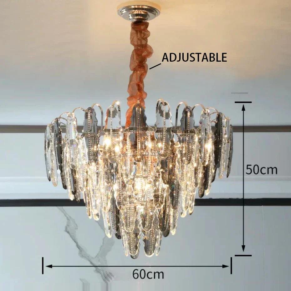 Lustre LED Leaf DecorBites™ : Éclairage de décoration moderne pour salon et escalier tournant duplex