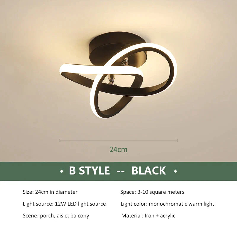 ثريا سقف LED DecorBites™ مصباح غرفة نوم حديث ديكور داخلي إضاءة مثبتة على السطح