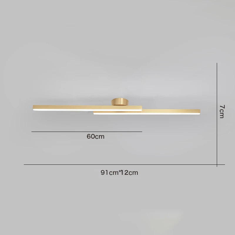 DecorBites™ مصباح سقف LED بتصميم شمالي حديث لغرفة المعيشة وغرفة النوم والمطبخ والشرفة