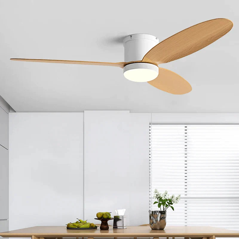 DecorBites™ Black DC Ceiling Fan Light with Remote Control and LED Chandelier