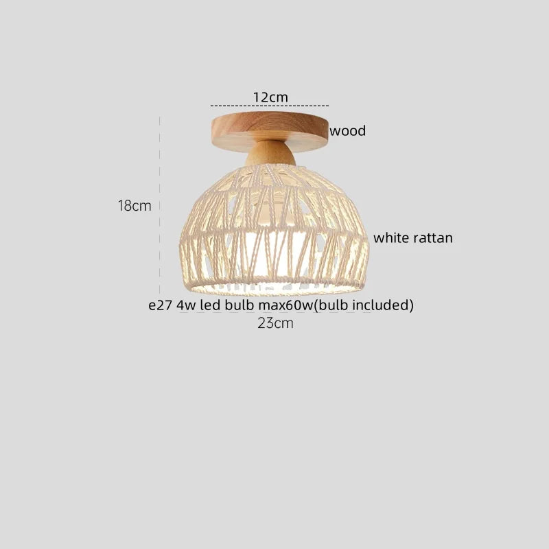 DecorBites™ LED Wood Acrylic Ceiling Lamp Modern Art Decor Light Fixture