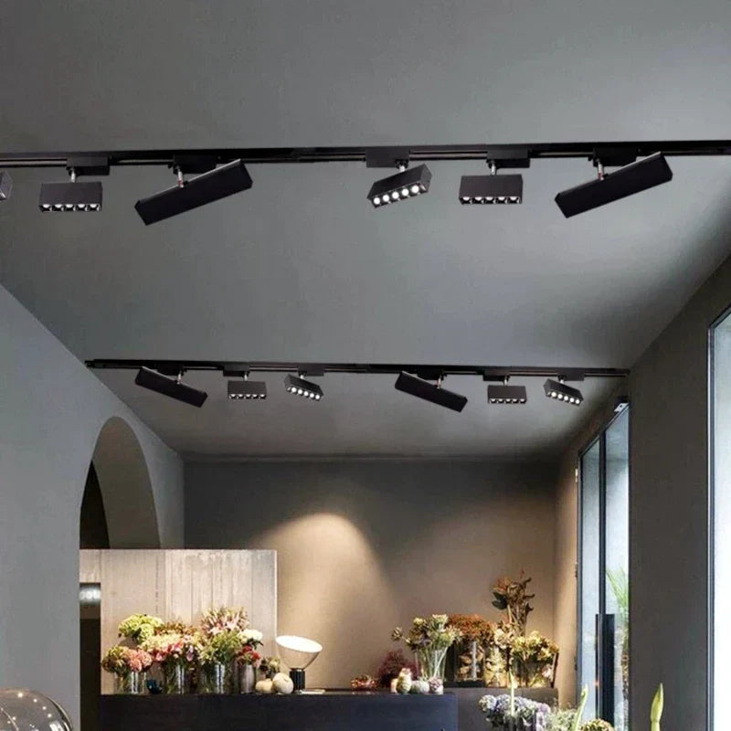DecorBites™ 30W LED Linear Grille Track Spotlights for Living Room and Store Track Lighting