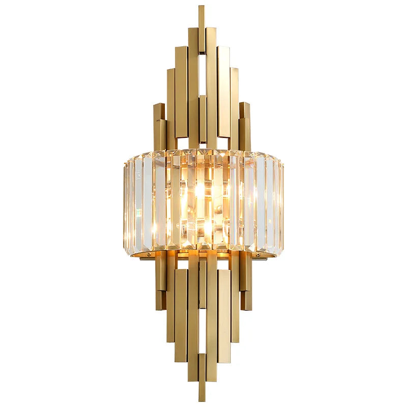 DecorBites™ Crystal Wall Sconce Light: Nordic Luxury for Living Room, Corridor, Hall