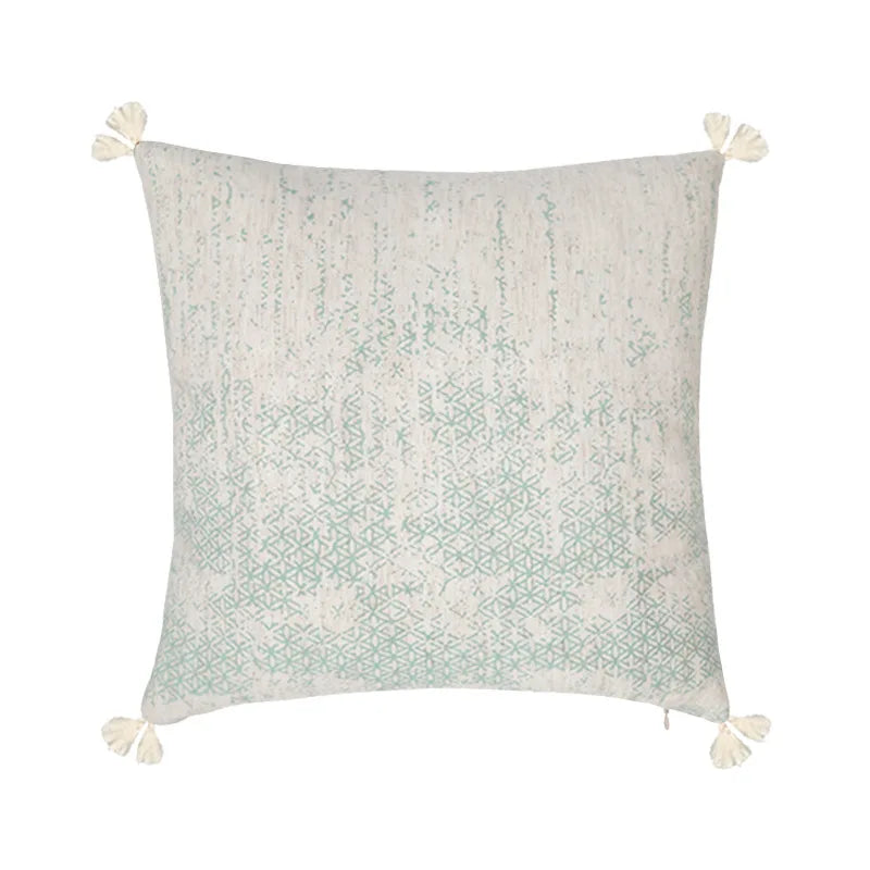 DecorBites™ Cotton Crochet Tassel Cushion Cover for Sofa Lumbar Backrest Home Decor