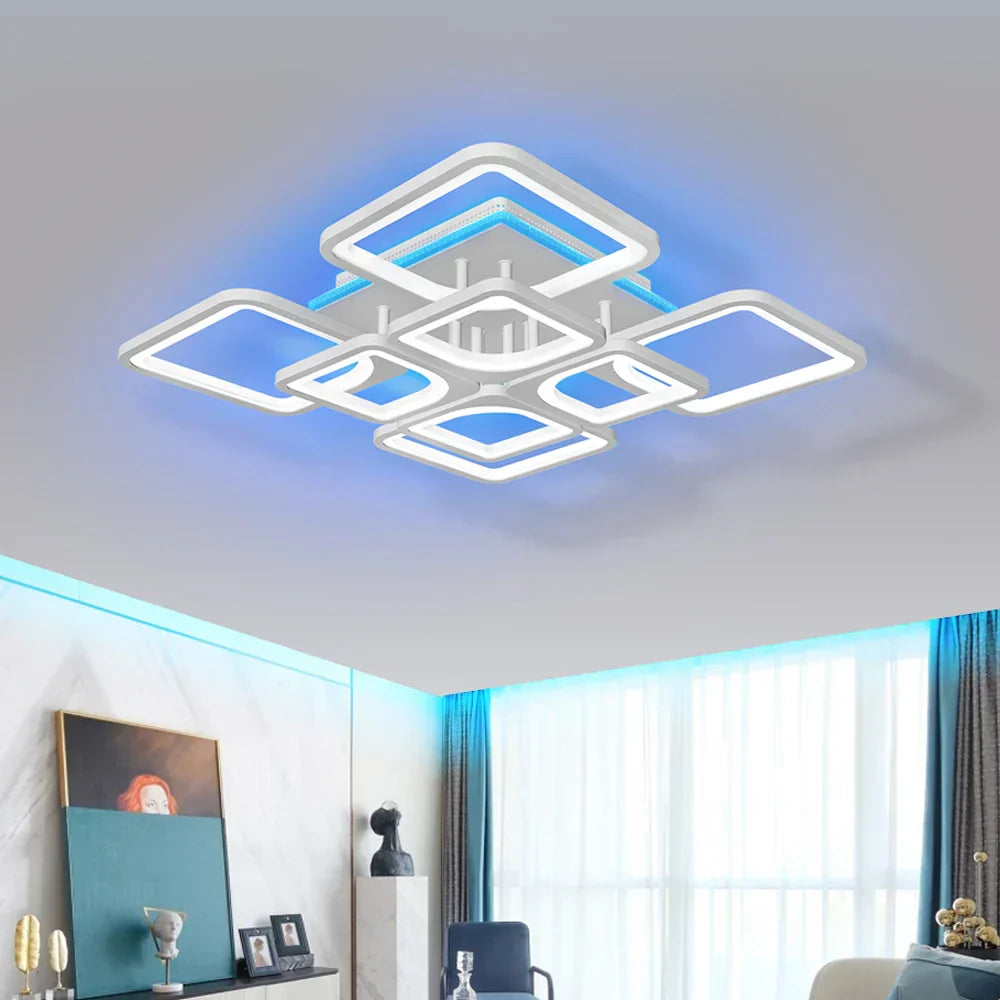 ثريا سقف LED من DecorBites™ بإضاءة قابلة للتعتيم لديكور المنزل