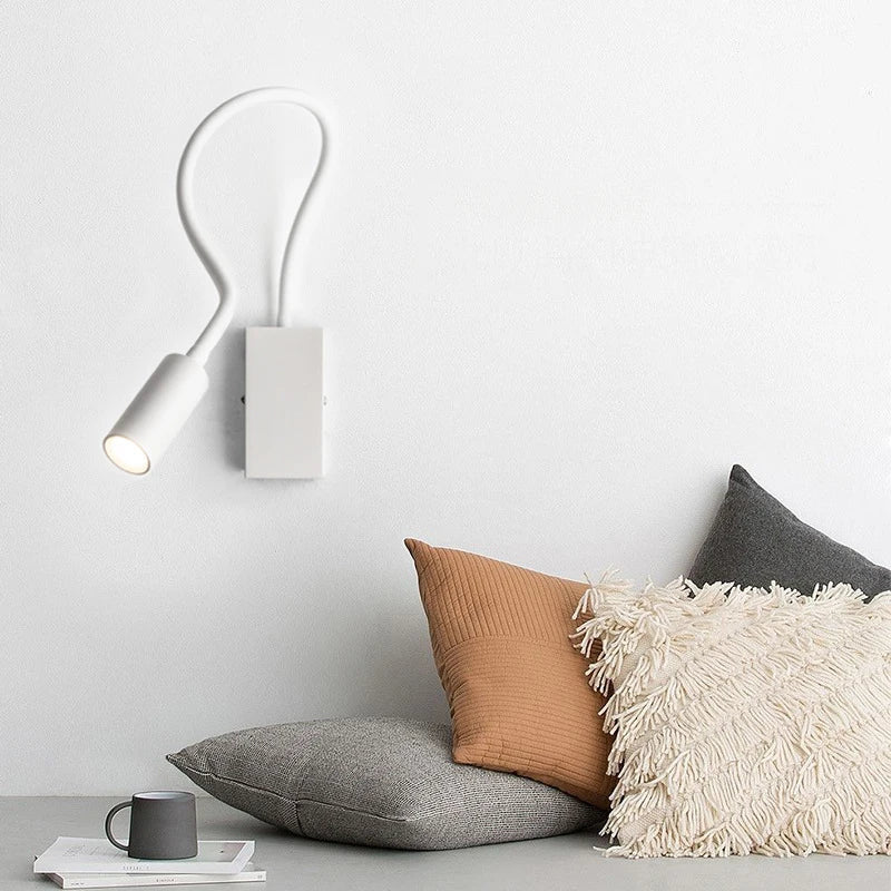 DecorBites™ 3W LED Wall Spot Light with On/Off Switch, Flexible Desk Reading Lamp