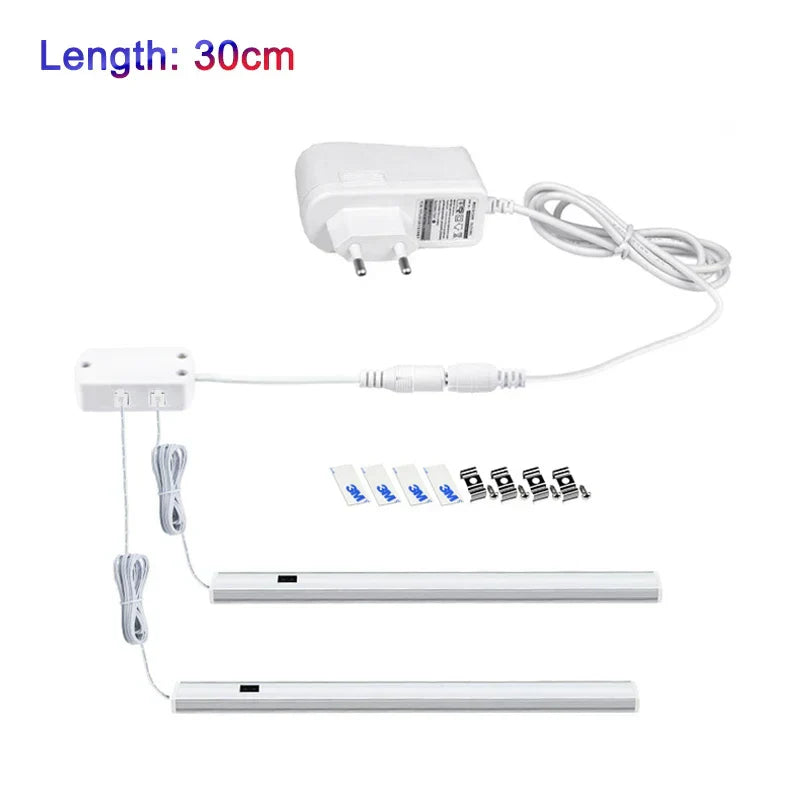 DecorBites™ LED Under Cabinet Light Hand Sweep PIR Motion Sensor Wardrobe Lamp