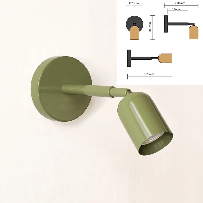DecorBites™ Adjustable GU10 LED Wall Sconce Modern Wall Light for Living Room & Bedroom