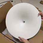 Minimalist Horn Pendant Light in Black or White