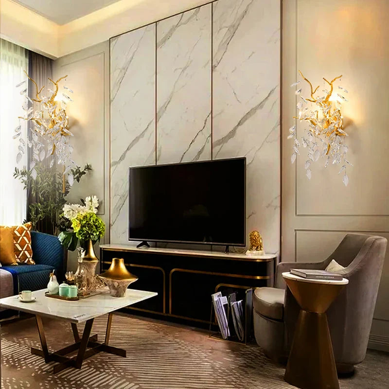 DecorBites™ Crystal Wall Lamp: High-End Nano Technology Luxury LED Lighting for Home Décor