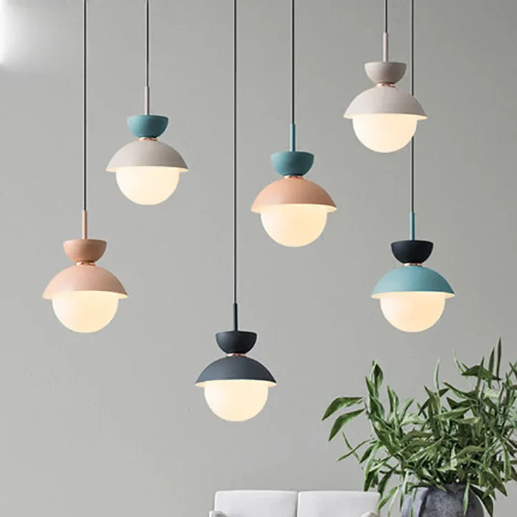 DecorBites™ Glass Ball Pendant Lamp: Modern Nordic Light Fixture for Home Decor, Kitchen, Dining, Bedroom