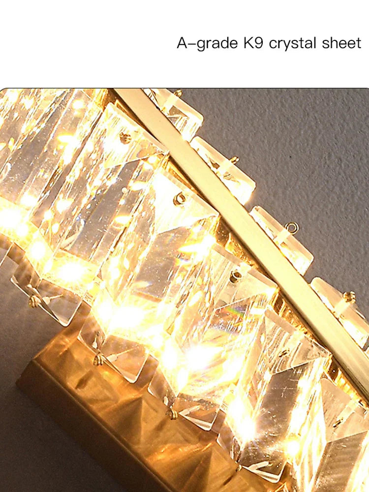 DecorBites™ Crystal Wall Sconce for Bedroom & Living Room Decor