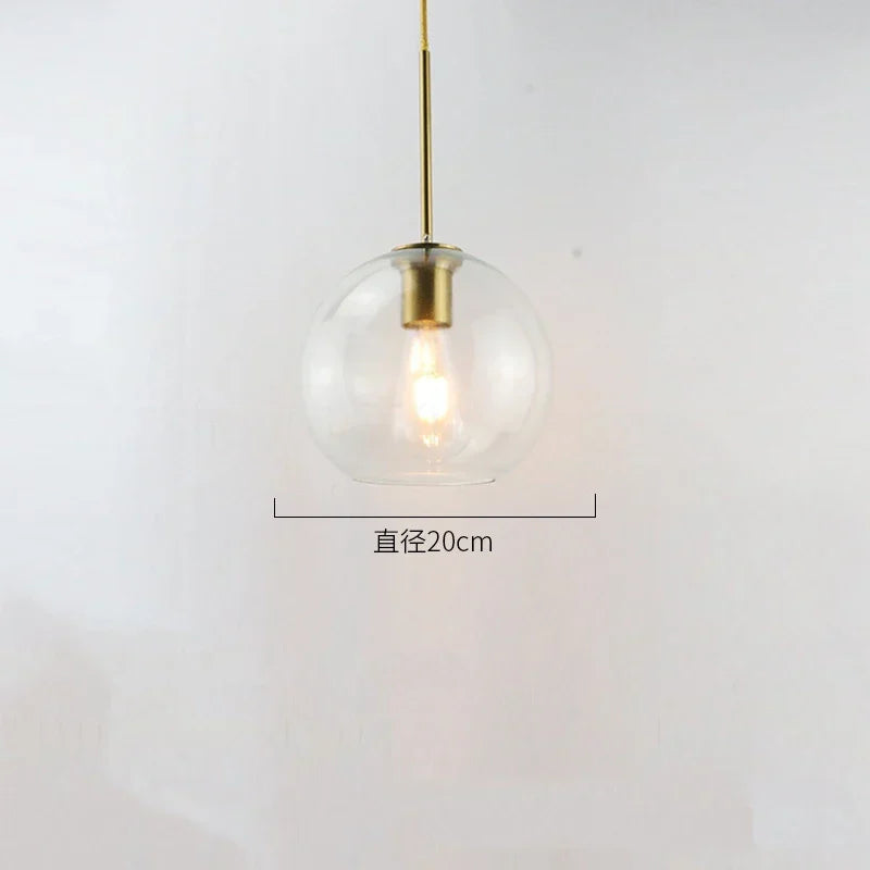 DecorBites™ Glass Ball LED Pendant Lights for Chic Home Decor and Lighting