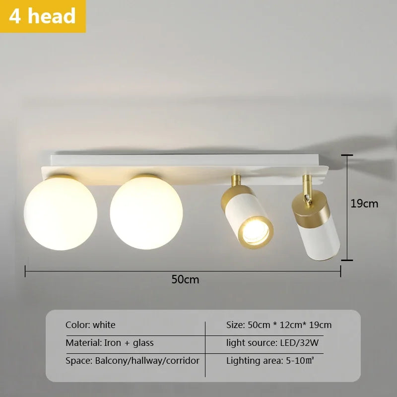 DecorBites™ Glass Ball LED Ceiling Wall Light - Nordic Modern Minimalist Design
