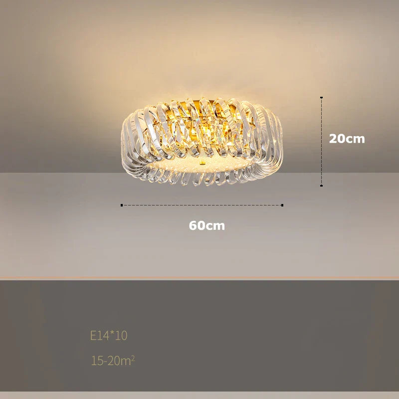 ثريا DecorBites™ الذهبية LED - صيحة جديدة لغرفة المعيشة لعام 2025