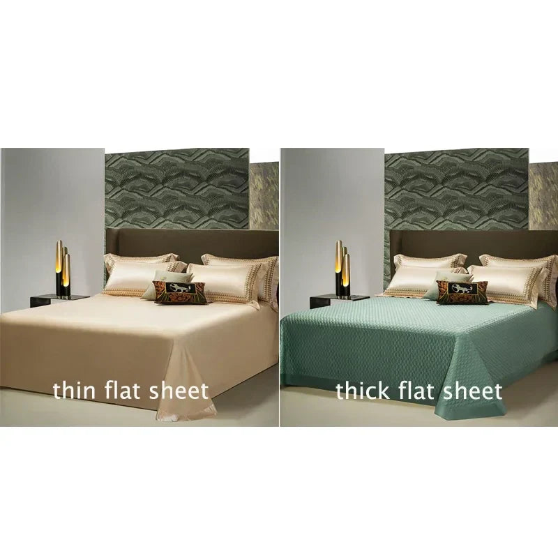 DecorBites™ 1200TC Egyptian Cotton Embroidery Bedding Set - Queen King Size Bedlinens