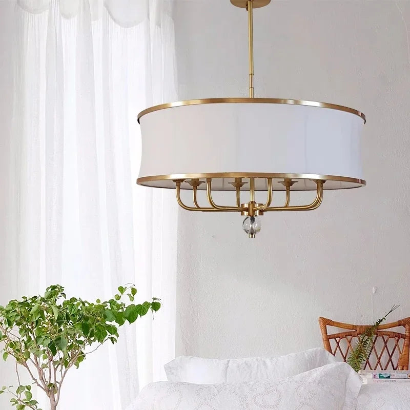 DecorBites™ Gold Rod LED Chandelier for Living Room, Nordic Style Hanging Lamp