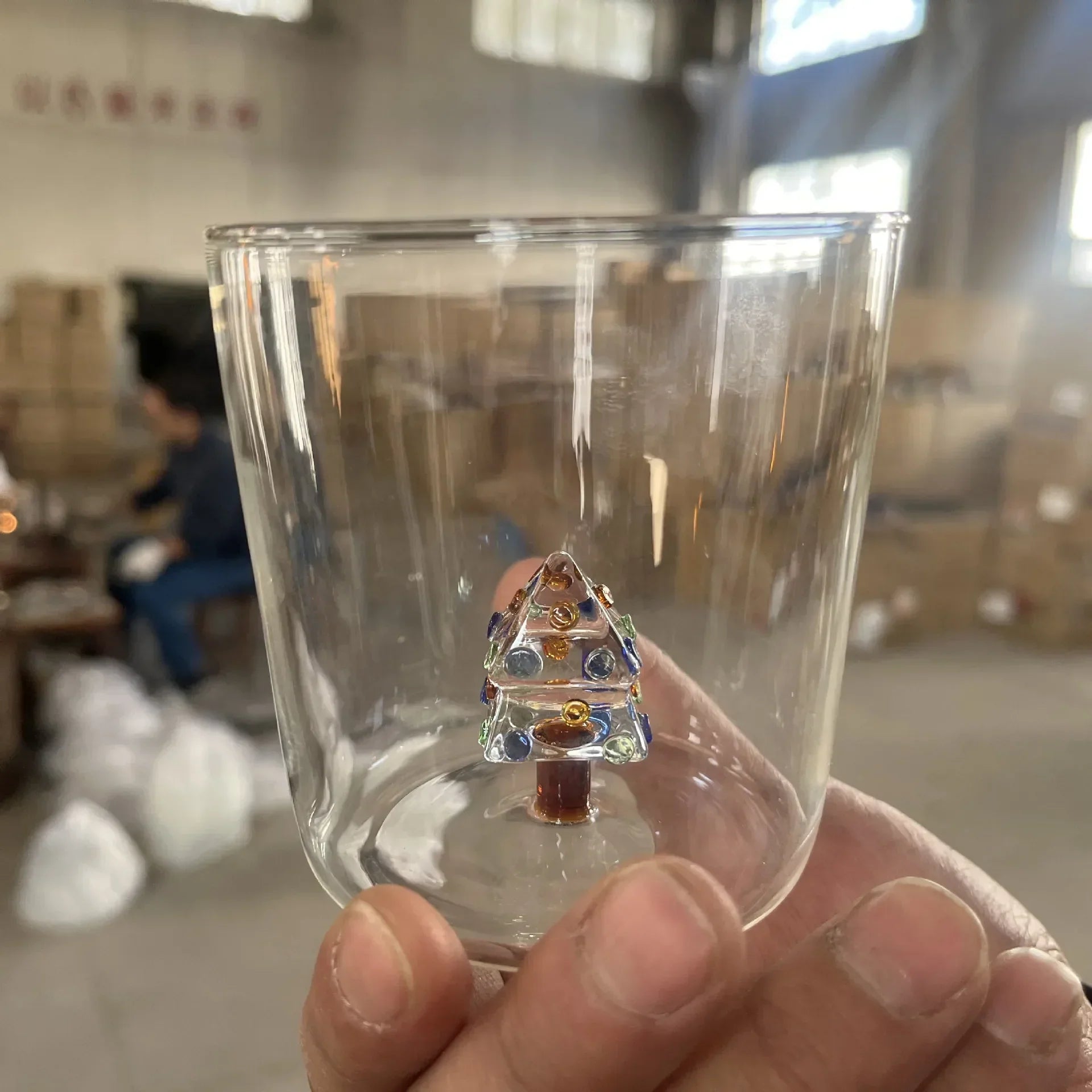 DecorBites™ 300ml 3D Christmas Tree Wine Glass Cup - Elegant Holiday Gift Drinking Glass