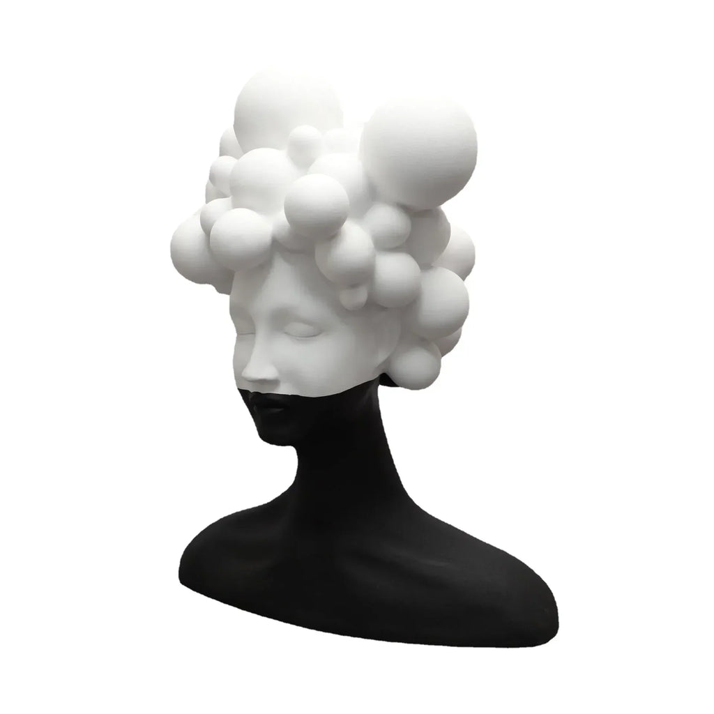 DecorBites™ Abstract Woman Figurine Resin Sculpture Home Decor Human Head Statue