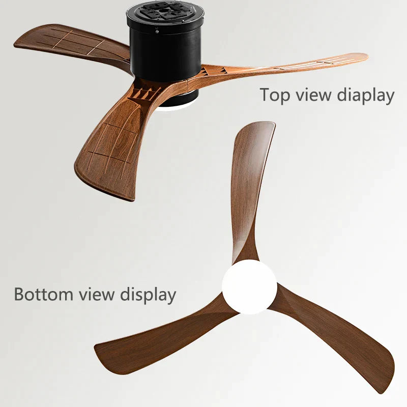 DecorBites™ 46In LED Ceiling Fan Light with Control for Household Bedrooms