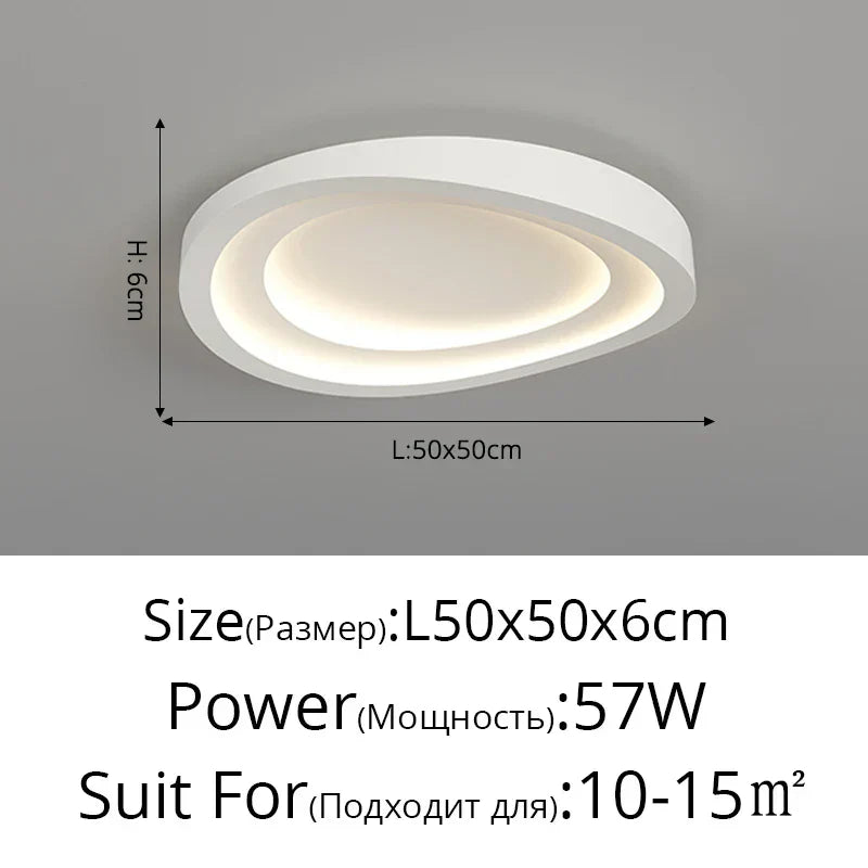 ثريا الزهور بتقنية LED من DecorBites™ لمصابيح سقف غرف النوم العصرية - إضاءة داخلية للمنزل