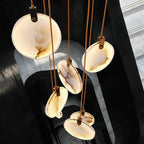 Modern White Marble Pendant Light