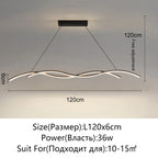 Modern Minimalist White Aluminum LED Pendant Light