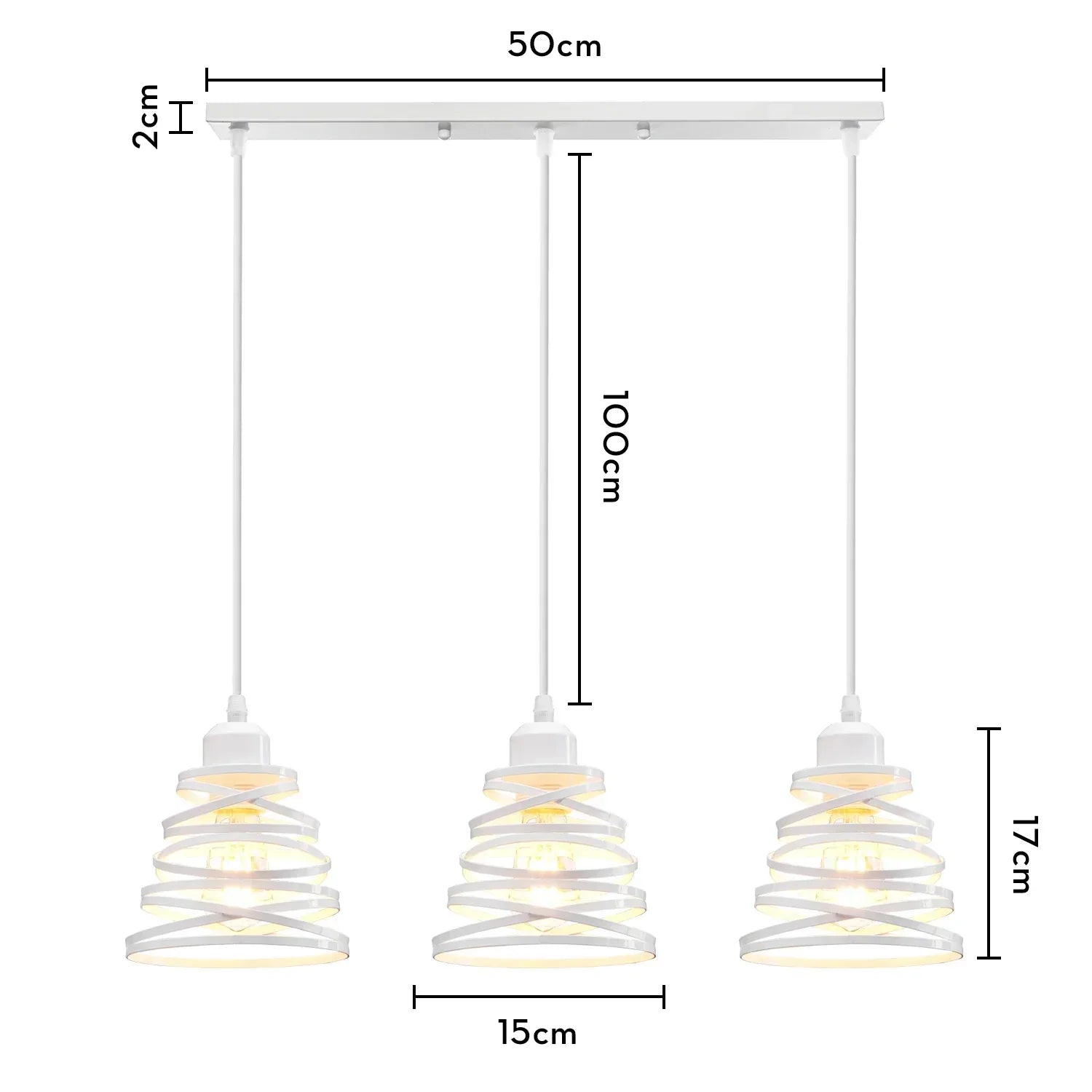DecorBites™ Industrial Wood Pendant Chandelier for Dinning Living Room Kitchen LED Fixture