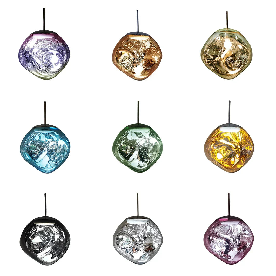 DecorBites™ Glass Lava LED Pendant Ceiling Lamp for Living Room Bedroom Loft Chandelier