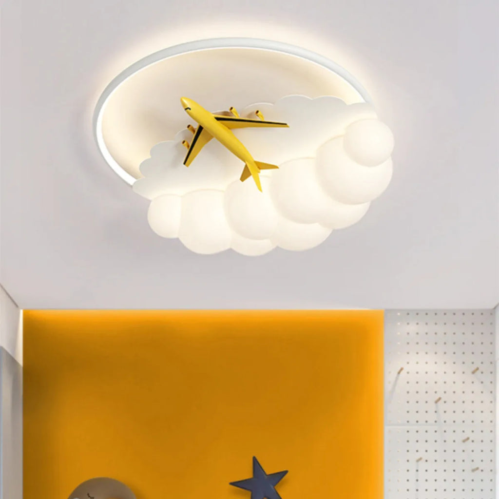 DecorBites™ ثريا سحابية على شكل طائرة للأطفال لغرفة نوم الأطفال