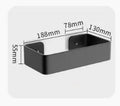 DecorBites™ Black Aluminum Corner Bathroom Kitchen Storage Shelf