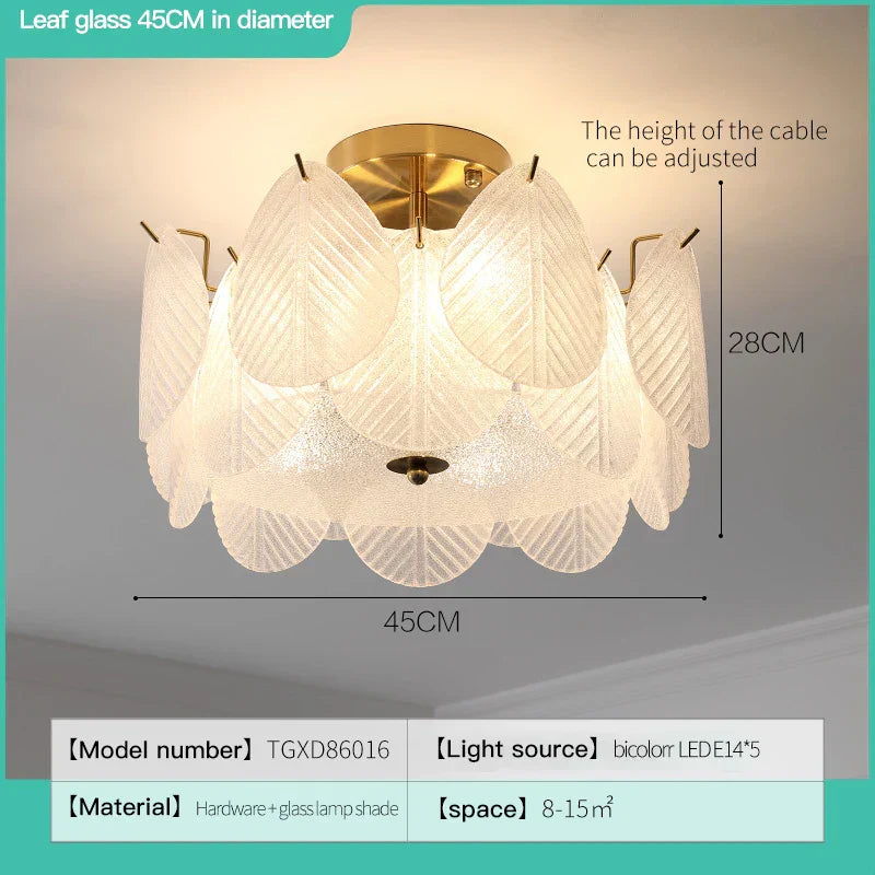 DecorBites™ French Luxury Cream Crystal Living Room Light Modern Simple Net Red