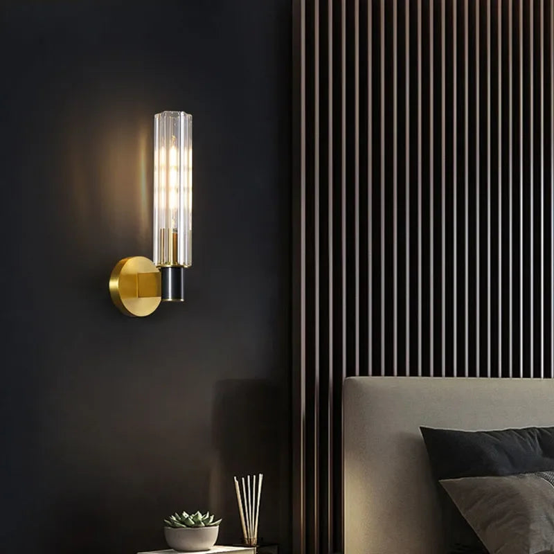 مصباح حائط نحاسي فاخر DecorBites™ لجانب السرير والممر وغرفة القراءة وخلفية التلفزيون