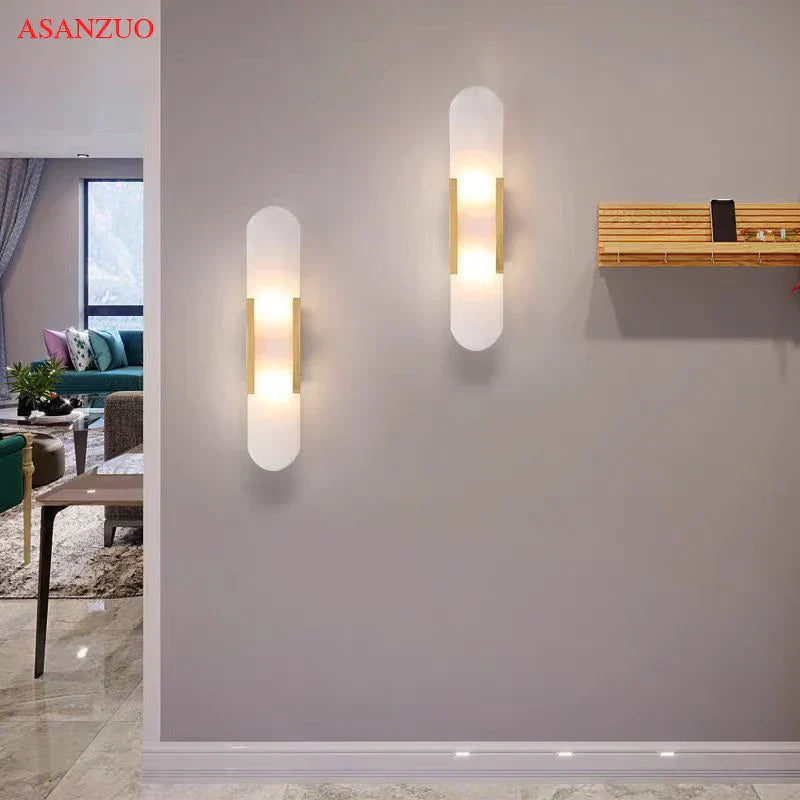 Appliques murales en pierre de jade DecorBites™ pour la décoration de chambres à coucher, de salons et d'hôtels