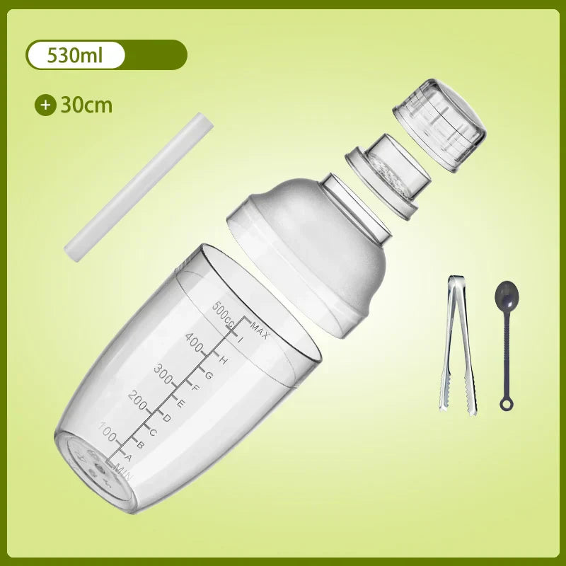 DecorBites™ Cocktail Shaker: Bartender's Beverage Mixer for Champagne & Cocktails