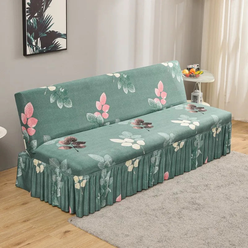 DecorBites™ Elastic Armless Futon Bed Sofa Cover Slipcover