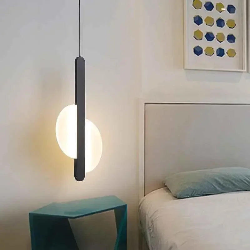 أضواء معلقة هندسية LED من DecorBites™ لغرفة المعيشة وغرفة النوم والمطبخ، مصابيح معلقة حديثة للديكور