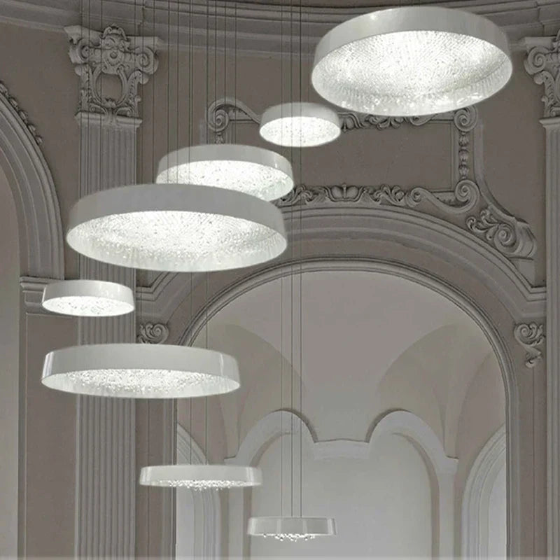 DecorBites™ Clear Crystal Pendant Light Chandelier for Living Room & Bedroom