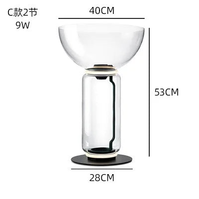 DecorBites™ Glass LED Floor Lamp for Modern Interior Decor