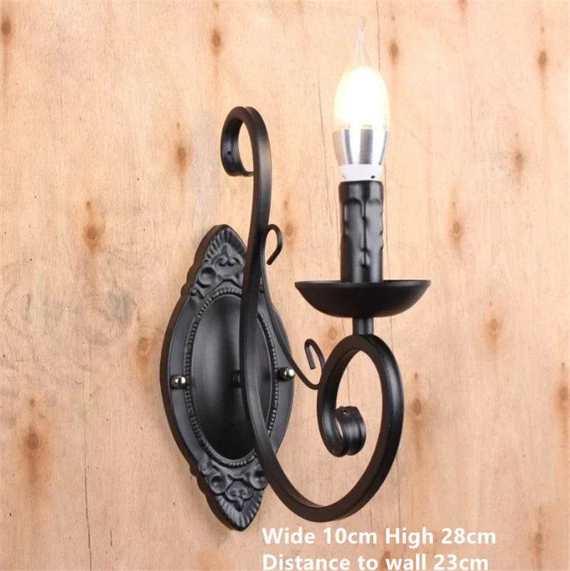 DecorBites™ Black White Metal Chandelier with Crystal Pendants for Elegant Home Lighting