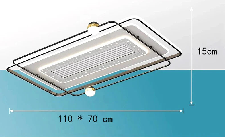 مروحة سقف غرفة نوم الأطفال DecorBites™ مع جهاز تحكم عن بعد وإضاءة LED عصرية