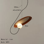 Magnetic Attraction White Metal Pendant Light