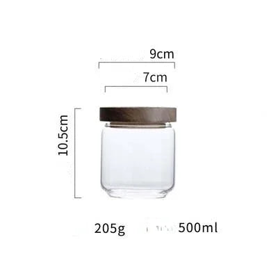 DecorBites™ Glass Hermetic Storage Jars with Airtight Lids