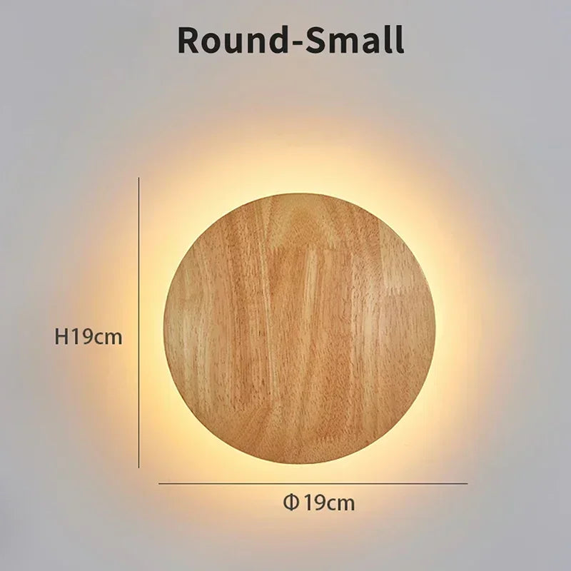 DecorBites™ LED Wooden Wall Lights Modern Minimalist Living Room Bedroom Decor