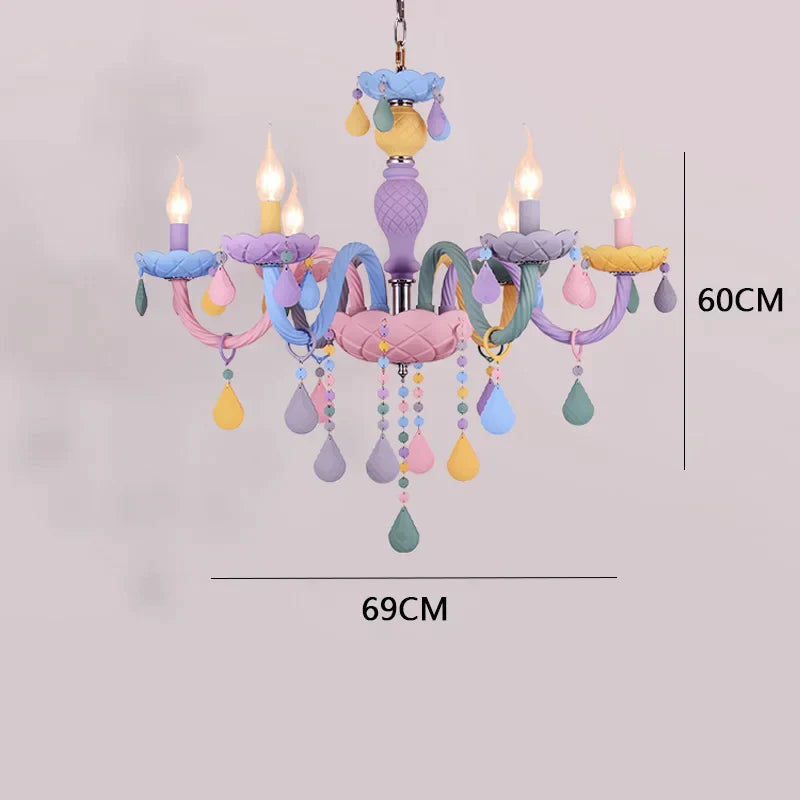ثريا سقف ماكارون LED لغرفة الأطفال من DecorBites™ لديكور غرفة نوم الأولاد والبنات