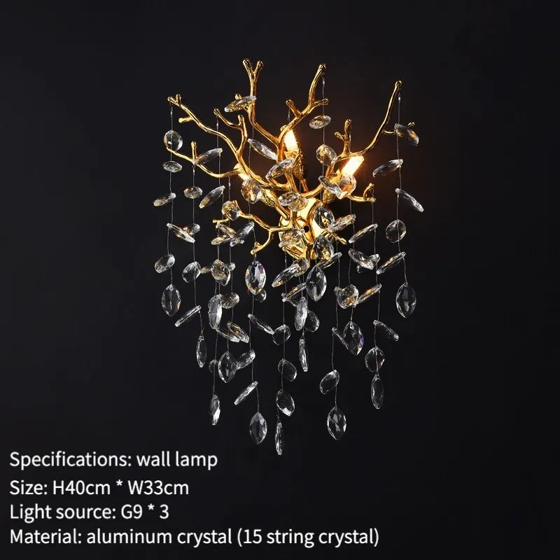 DecorBites™ Crystal Wall Lamp: High-End Nano Technology Luxury LED Lighting for Home Décor