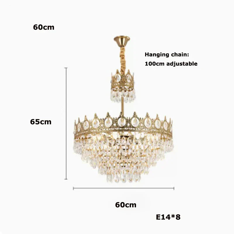 DecorBites™ Crystal LED Pendant Light for Living Room