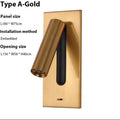DecorBites™ LED Wall Sconce Adjustable Reading Light for Hotel Bedroom, USB Charging