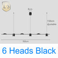 Art Deco Black and Gold LED Pendant Light
