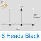 Art Deco Black and Gold LED Pendant Light
